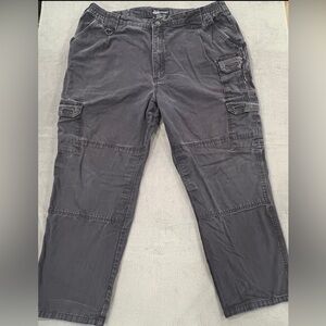 5.11 Tactical Series Pants Mens 42x30 Blue Canvas Cargo Pleated Front Straight